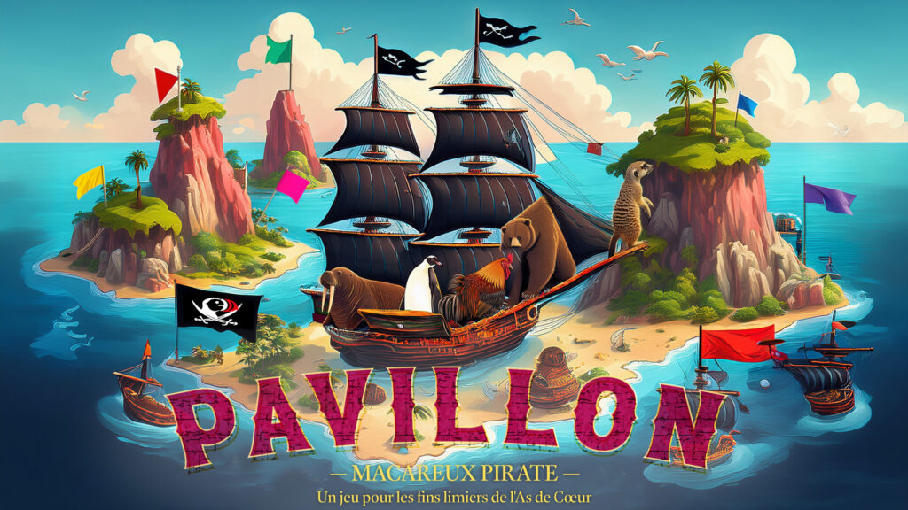 Pavillon - Macareux Pirate - Le jeu des fins limiers de l'As de Coeur