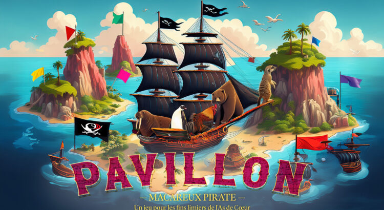 Pavillon - Macareux Pirate - Le jeu des fins limiers de l'As de Coeur
